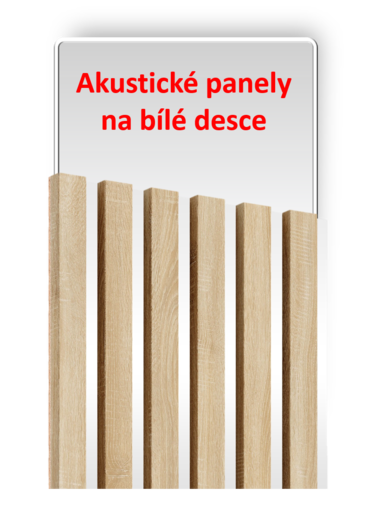 Akustické panely na bílé desce.png