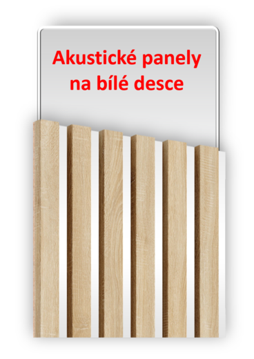 Akustické panely na bílé desce.png