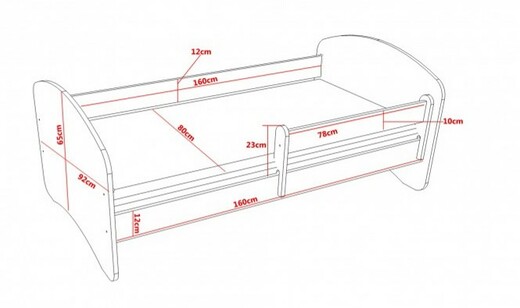 Rozměry dětské postele 160 x 80