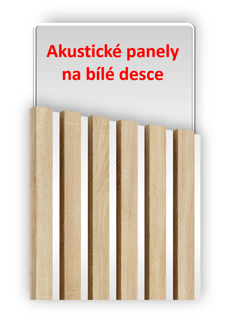 Akustické panely na bílé desce.png